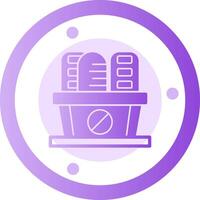 Low Carb Glyph Gradient Icon vector