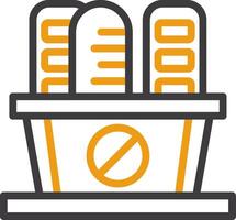 Low Carb Line Two Color Icon vector