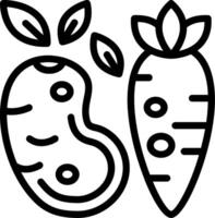 Vegetables Line Icon vector
