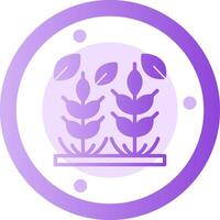 Whole Grains Glyph Gradient Icon vector