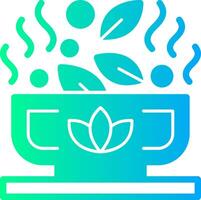 Green Tea Solid Multi Gradient Icon vector