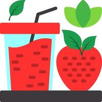 Smoothies Flat Icon vector