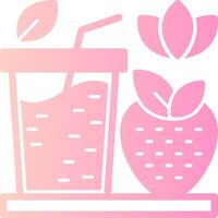 Smoothies Solid Multi Gradient Icon vector