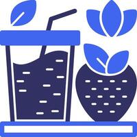 Smoothies Solid Two Color Icon vector