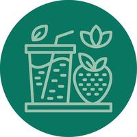 Smoothies Line Multi color Icon vector
