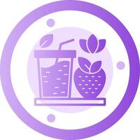 Smoothies Glyph Gradient Icon vector