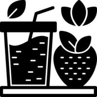 Smoothies Glyph Icon vector