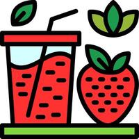 Smoothies Line Filled Icon vector