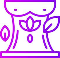 Prebiotics Linear Gradient Icon vector