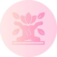 Mindfulness Gradient Circle Icon vector