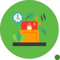 Sleep Flat Shadow Icon vector