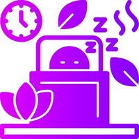 Sleep Solid Multi Gradient Icon vector