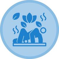 Foam Rolling Multicolor Circle Icon vector