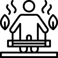 Functional Training Line Icon vector
