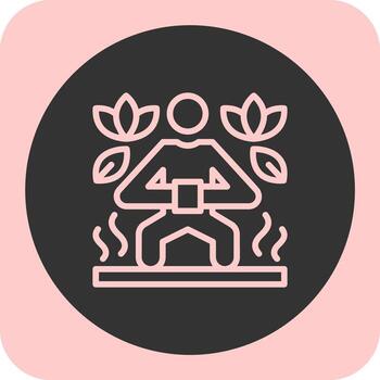 Bootcamp Linear Round Icon vector