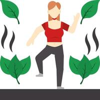 zumba plano icono vector