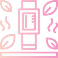 Fitness Tracker Linear Gradient Icon vector
