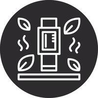 Fitness Tracker Inverted Icon vector
