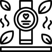 Wearable Technology Line Icon vector