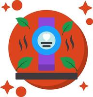 Wearable Technology Tailed Color Icon vector