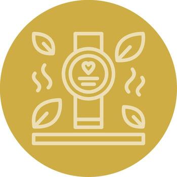 Wearable Technology Line Multi color Icon vector