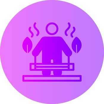 funcional formación degradado circulo icono vector