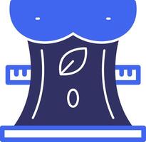 Body Composition Solid Two Color Icon vector