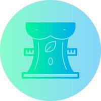 Body Composition Gradient Circle Icon vector