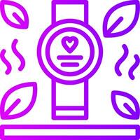 Wearable Technology Linear Gradient Icon vector