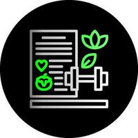 Fitness Goals Dual Gradient Circle Icon vector