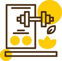 Progress Tracking Yellow Lieanr Circle Icon vector