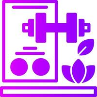 Progress Tracking Solid Multi Gradient Icon vector