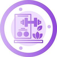 Progress Tracking Glyph Gradient Icon vector