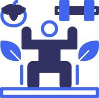 Balanced Lifestyle Solid Two Color Icon vector