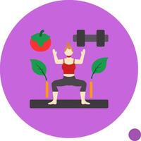 Balanced Lifestyle Flat Shadow Icon vector