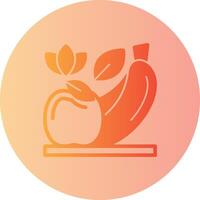 Healthy Snacking Gradient Circle Icon vector