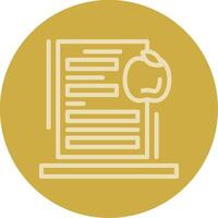 Nutritional Labels Line Multi color Icon vector