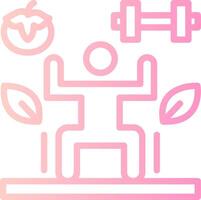Balanced Lifestyle Linear Gradient Icon vector