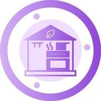 Cooking at Home Glyph Gradient Icon vector