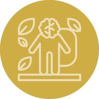 Mind-Body Connection Line Multi color Icon vector