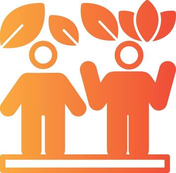 Active Community Solid Multi Gradient Icon vector