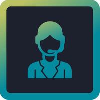 Customer Service Agent Vector Icon