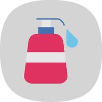 Liquid Soap Flat Curve Icon vector