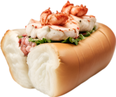 AI generated Lobster Rolls icon, a cute colorful Lobster Rolls icon. png