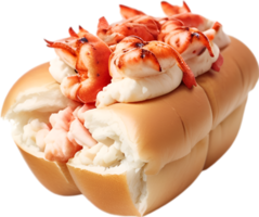 AI generated Lobster Rolls icon, a cute colorful Lobster Rolls icon. png