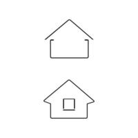 casa vector icono colocar. hogar ilustración firmar recopilación. edificio símbolo. Pro vector