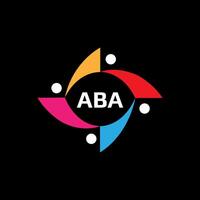 ABA logo. A B A design. White ABA letter. ABA, A B A letter logo design. Initial letter ABA letter logo set, linked circle uppercase monogram logo. A B A letter logo vector design. pro vector