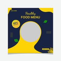 Food Menu Social Media Post Template, Super Delicious Food Menu story, Restaurant Social Media Post Pro Vector