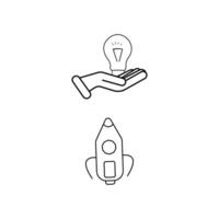 Lightbulb Idea Concept Line Icon. Creative Solution and Innovation Pictogram. Efficient Electric Low Energy Lightbulb Outline Sign. Editable Stroke. Isolated Vector Illustration. Pro Vector