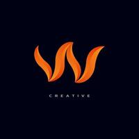 Letter w With Bubble, Initial Letter Logo For Your Company Name, Alphabet Logo Template Ready For Use, Modern Initial Logo. vector pro